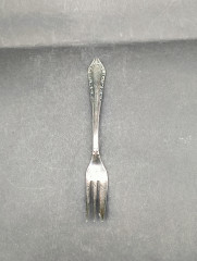 Набор столовых приборов GAM 100, в заводской коробке с замочком, серебро, десертная вилка - 6 шт., 18 х 11 см, Германия, 1970-80гг.