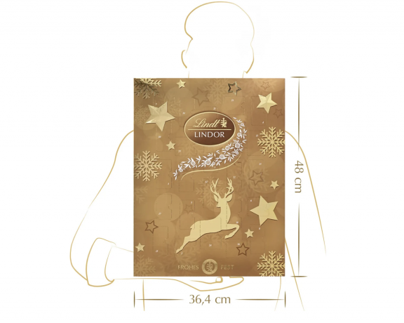 Lindt Lindor Адвент календарь 2025, 24 сладких сюрприза, 290 грамм х 3 штуки