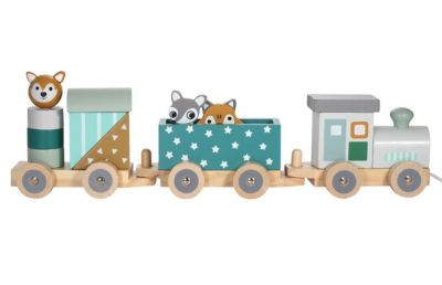 KINDSGUT Holz-Eisenbahn Spielzeugeisenbahnen Деревянные поезда Игрушечные поезда