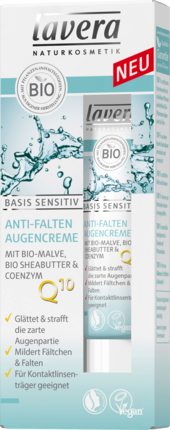 Lavera Basic Чувствительный крем для глаз против морщин Q10, 15 мл