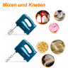 LIVOO LIVOO Handmixer LIVOO Handmixer Handruhrgerat Ruhrbesen Knethaken 5 Stufen Kunststoff, Auch eine schone Geschenkidee fur blauliebende Hobbykochinnen und Koche!  Ручной миксер LIVOO Ручной миксер LIVOO Ручной миксер, венчик для теста, 5-уровневый пла