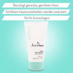JEAN D'ARCEL creme sebo-balance  PURIFIANTE 24h Gesichtscreme Talgfluss wird vermindert  creme sebo-balance PURIFIANTE 24-часовой крем для лица уменьшает выделение кожного сала