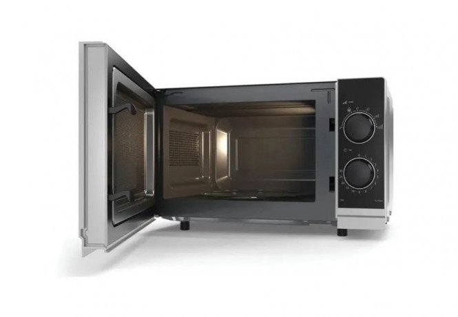 Sharp YC-PS201AE-S Микроволновая печь, серия YC, 700 Вт, 20 л, без гриля, поворотный стол, серебристая