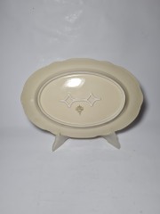 Bareuther Bavaria Овально блюдо молочного цвета, 33см, Германия, 1960-70гг.