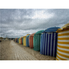 CALVENDO Puzzle CALVENDO Puzzle Am Strand von Trouville Пазл CALVENDO Puzzle На пляже в Трувиле