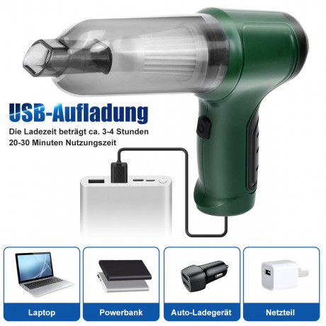 7Magic 7Magic Akku-Handstaubsauger Kabelloser Handstaubsauger, 9000PA Mini Handstaubsauger Akku Stark, 120 W, beutellos, 4000mah 120W Autostaubsauger Wiederaufladbar, mit HEPA Filter  Беспроводной ручной пылесос 7Magic, беспроводной ручной пылесос, аккуму