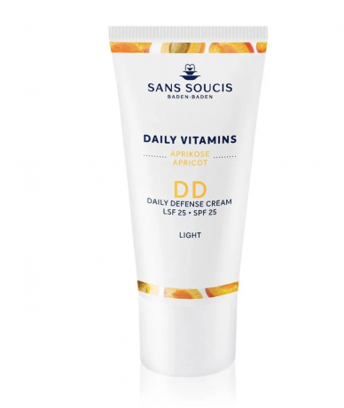 Sans Soucis Daily Vitamins DD Cream, DD-крем для лица с SPF 25, увлажняющий и тонирующий, средняя плотность, оттенок Light, 50 мл