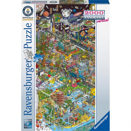 Ravensburger Puzzle 17319 Guinness World Records 2000 Teile Panorama Puzzle ab 14 Jahren Пазл 17319 Книга рекордов Гиннесса Пазл из 2000 деталей для детей от 14 лет