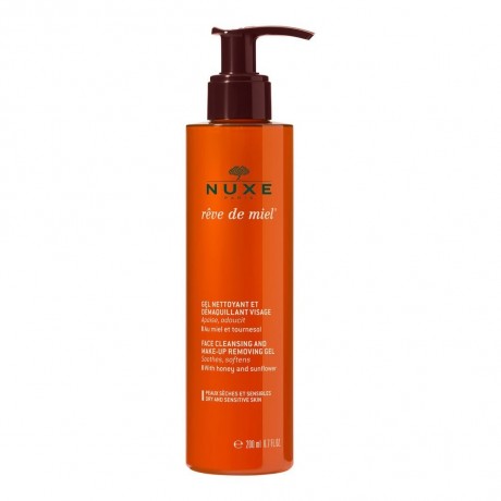 NUXE Reve de Miel Face Cleansing and Make-Up Removing Gel  Гель для очищения лица и снятия макияжа Reve de Miel
