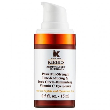 Kiehl’s Powerful-Strength Line-Reducing & Dark Circle Diminishing Vitamin C Eye Serum  Сыворотка для кожи вокруг глаз Powerful-Strength, сокращающая морщины и уменьшающая темные круги под глазами с витамином С 15мл