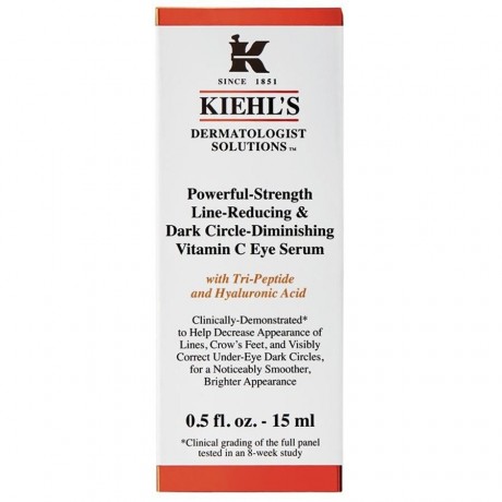 Kiehl’s Powerful-Strength Line-Reducing & Dark Circle Diminishing Vitamin C Eye Serum  Сыворотка для кожи вокруг глаз Powerful-Strength, сокращающая морщины и уменьшающая темные круги под глазами с витамином С 15мл
