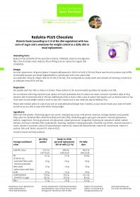 Krauterhaus Sanct Bernhardt Redukta-Plus Chocolate 1,2k g value pack, 1200 г