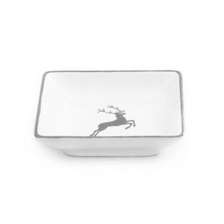 Gmundner Keramik Gmundner Keramik Grauer Hirsch Snackschale 11x11x2,8 cm Миска для закусок Gmundner Ceramics Grey Deer 11x11x2,8 см