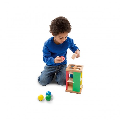 Melissa  Doug Pound and Roll Tower aus Holz Деревянная башня фунт-н-ролла