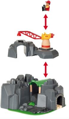 BRIO Grosse Goldmine mit Sound-Tunnel Большой золотой рудник со звуковым туннелем