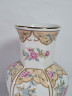 Ваза винтажная FX 1884 в китайском стиле, с изображением цветов и птиц, в пастельных тонах, фарфор, 21 см, Германия, 1970-80гг.