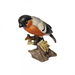 Статуэтка винтажная Gimpel "Птичка на ветке" среднего размера, фарфор, 12 x 10 см, Германия, 1960-70гг.