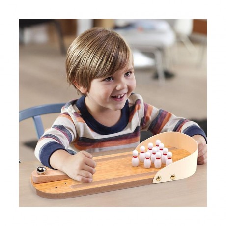 Vicabo Tisch Bowling Holzspielzeug Geschicklichkeitsspiele fur Kinder Настольный боулинг деревянные игрушки игры на ловкость для детей
