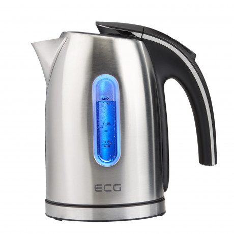 ECG ECG Wasserkocher RK 1240, 1,2 l, 1630 W, Wasserstandsanzeige mit blauer Hintergrundbeleuchtung Электрочайник RK 1240, 1,2 л, 1630 Вт, индикатор уровня воды с синей подсветкой
