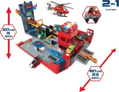 Dickie Toys Folding Fire Truck Playset Складной игровой набор для пожарной машины