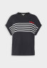 Tommy Hilfiger STRIPE Print T-shirt breton desert sky/white ПОЛОСКА Футболка с принтом бретонская пустыня небо/белый