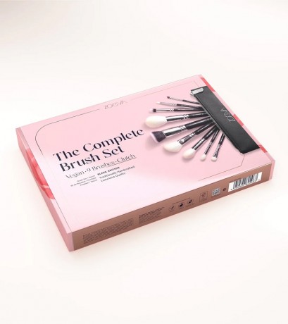 Zoewa Набор веганских кистей из 9 кистей для лица и глаз