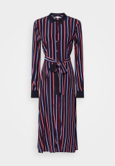 Tommy Hilfiger STRIPE MIDI DRESS Shirt dress mini pop ПЛАТЬЕ МИДИ В ПОЛОСКУ Платье-рубашка мини поп