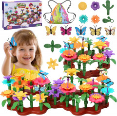 Cyiecw 224 Pieces Flower Garden, Набор из 224 элементов для цветочного сада, с сумкой для хранения
