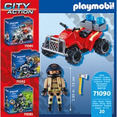 PLAYMOBIL PLAYMOBIL 71090 Feuerwehr-Speed Quad PLAYMOBIL 71090 Пожарный скоростной квадроцикл
