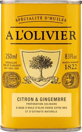 Оливковое масло с ароматом грейпфрута A L'Olivier - Olivenol Citron & Gingembre, 250 мл