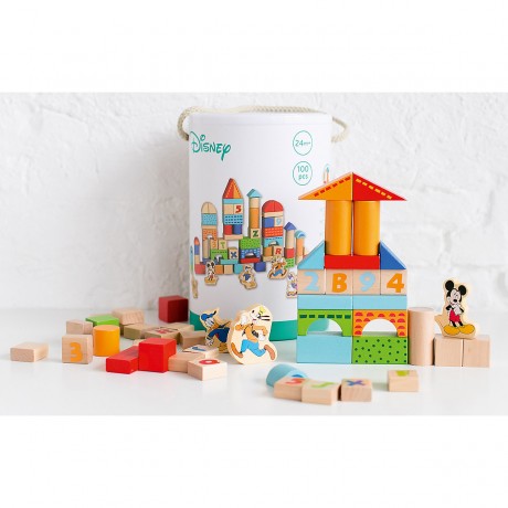 Be iMeX Mickey Mouse Holzbausteine Деревянные строительные блоки Микки Мауса