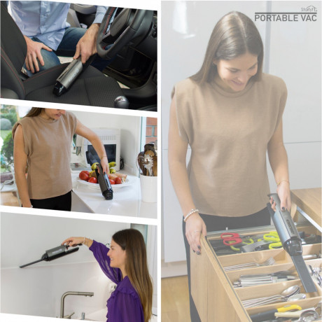 Starlyf Starlyf Akku-Handstaubsauger Portable Vac, 55,00 W, beutellos, 2600 mAh (7,3V), USB, LED-Beleuchtung, HEPA-Filter  Беспроводной ручной пылесос Starlyf Portable Vac, 55,00 Вт, без мешка, 2600 мАч (7,3 В), USB, светодиодное освещение, HEPA-фильтр