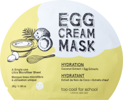 too cool for school EGG Cream Mask Hydration TuchMaske Маска для лица, 1 шт.