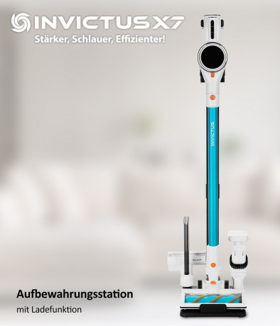 Genius Genius Akku-Bodenstaubsauger Genius INVICTUS X7 FACELIFT Aufbewahrungsstation mit Ladefunktion  Беспроводной пылесос Genius INVICTUS X7 FACELIFT с функцией зарядки