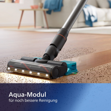 Philips Philips Akku-Hand-und Stielstaubsauger XC7055/01 Aqua 7000 Series, beutellos, mit PrecisionPower Smart-Duse, einfach anbringbarem Aqua-Modul  Беспроводной ручной пылесос Philips XC7055/01 Aqua 7000 Series, без мешка, с насадкой PrecisionPower Smar