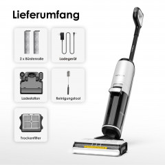 Tineco Tineco Nass-Trocken-Akkusauger Floor One S7 Steam Plus mit Dampfreinigung, 350 W, beutellos  Беспроводной пылесос Tineco для влажной и сухой уборки Floor One S7 Steam Plus с паровой очисткой, 350 Вт, без мешка
