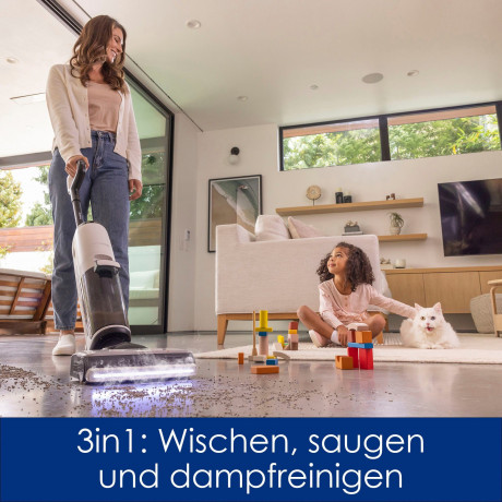 Tineco Tineco Nass-Trocken-Akkusauger Floor One S7 Steam Plus mit Dampfreinigung, 350 W, beutellos  Беспроводной пылесос Tineco для влажной и сухой уборки Floor One S7 Steam Plus с паровой очисткой, 350 Вт, без мешка