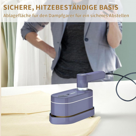 EUARY EUARY Reise-Dampfbugeleisen Reise Bugeleisen Mini Kabellos Dampfbugeleisen Klein 1200W 120ML, LED Display 20s Quick Heating Iron Steamer fur Zuhause und Unterwegs Grau Дорожный паровой утюг EUARY Дорожный утюг Мини-беспроводной паровой утюг Маленьки