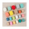 TOPMELON Blocke 22 bunte Regenbogen-Stapelblocke aus Holz Соберите 22 разноцветных деревянных радужных блока для укладки.