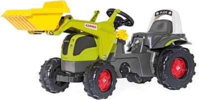 Rolly Toys rollyKid Trettraktor Claas Elios mit Frontlader Педальный трактор rollyKid Claas Elios с фронтальным погрузчиком