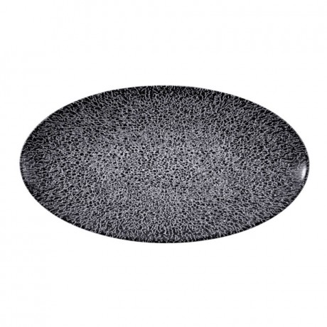 Seltmann Weiden Seltmann Weiden Life Molecule Phantom Black Servierplatte oval 33x18 cm Seltmann Weiden Life Molecule Phantom Сервировочная тарелка овальная черная 33x18 см
