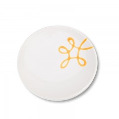 Gmundner Keramik Gmundner Keramik Gelbgeflammt Kaffee-/Tee-Untertasse Cup d: 15 cm / h: 2,5 cm Керамическая чашка Gmundner для чая/кофе с желтым пламенем д: 15 см / высота: 2,5 см