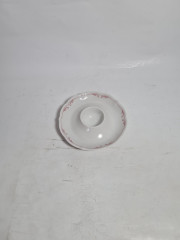 Подставка для яиц винтажная Bavaria, бело-красный декор, фарфор, 12 см, Германия, 1960-70гг.