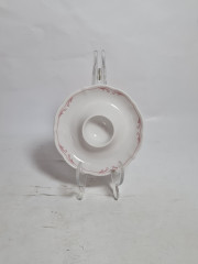 Подставка для яиц винтажная Bavaria, бело-красный декор, фарфор, 12 см, Германия, 1960-70гг.