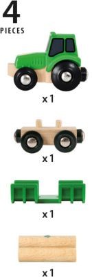 BRIO Traktor mit Holz-Anhanger Трактор с лесовозным прицепом