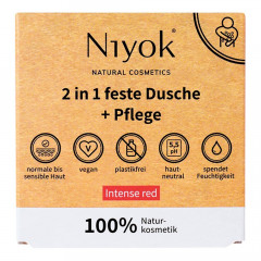 Niyok 2in1 feste Dusche+Pflege Intense red 80g  2в1 Твердый душ+уход Насыщенный красный 80г