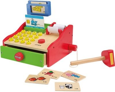 JOHN Kaufladen-Kasse aus Holz Магазинная касса из дерева