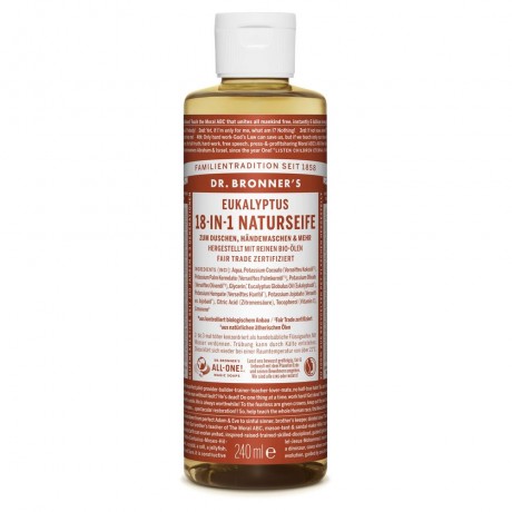 Dr. Bronner's Eukalyptus 18in1 Naturseife 240ml  Эвкалипт натуральное мыло 18в1 240мл