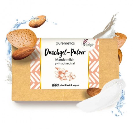 puremetics Duschgel-Pulver Mandelmilch  Порошок геля для душа с миндальным молоком