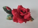 Capodimonte Фарфоровая статуэтка Каподимонте "Алая Роза", Италия, 1950-60гг.